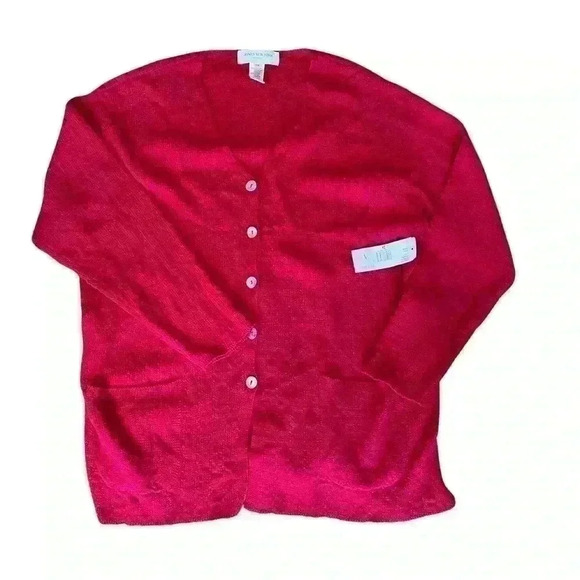 Jones New York Sport Woman Red Cardigan Sweater - Picture 3 of 10
